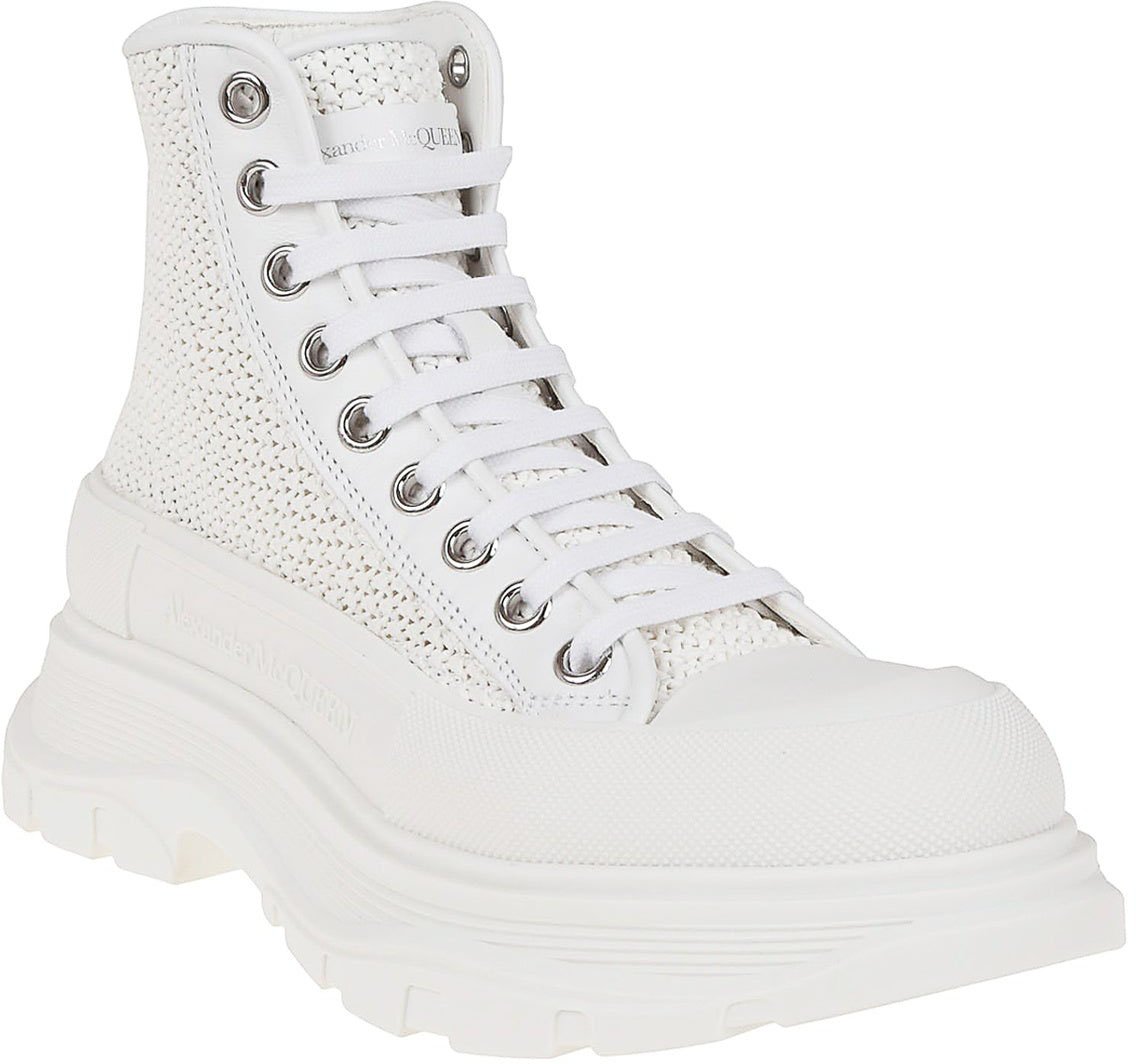 Alexander McQueen Alexander McQueen Tread Slick High-Top Sneakers Wit