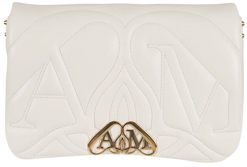 Alexander McQueen Quilted Calf Leather Bag Wit