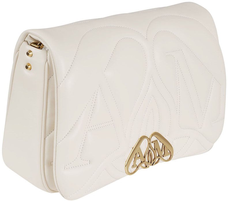 Alexander McQueen Quilted Calf Leather Bag Wit