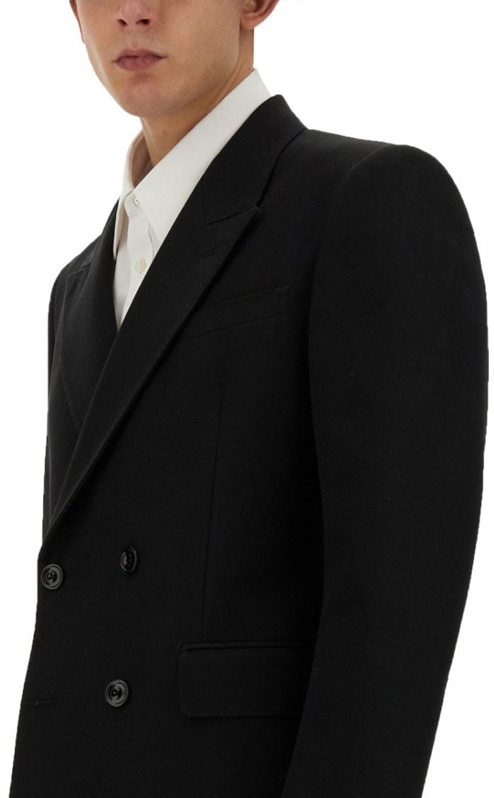 Alexander McQueen Double-Breasted Jacket Zwart