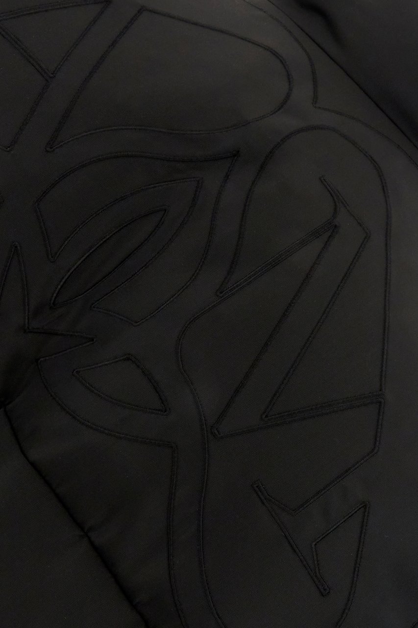 Alexander McQueen Alexander McQueen Black polyester padded jacket Zwart