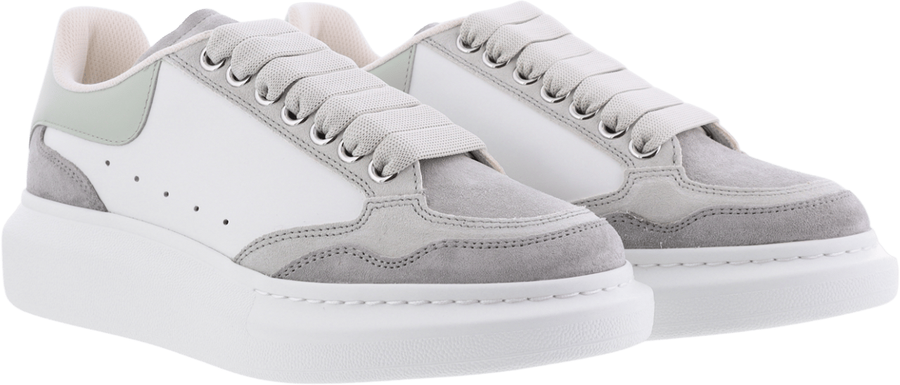 Alexander McQueen Dames Oversized Sneaker Wit/Grijs Wit