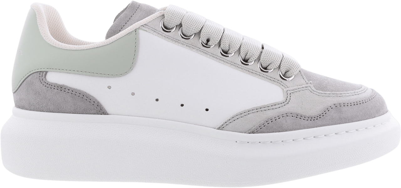 Alexander McQueen Dames Oversized Sneaker Wit/Grijs Wit