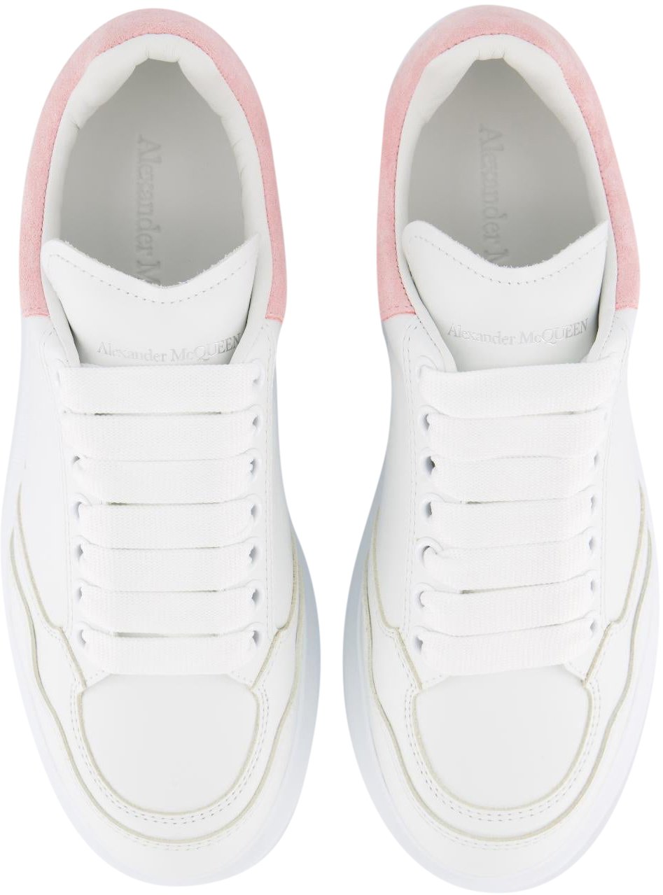 Alexander McQueen Dames Oversized Sneaker Wit/Roze Wit