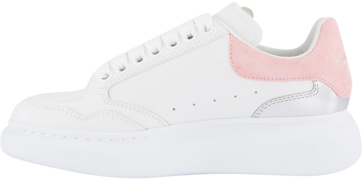 Alexander McQueen Dames Oversized Sneaker Wit/Roze Wit