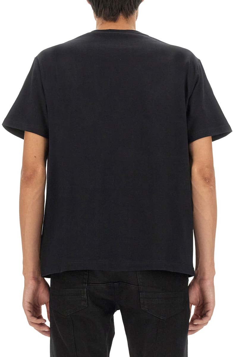 Alexander McQueen Skull Logo Cotton T-Shirt Zwart