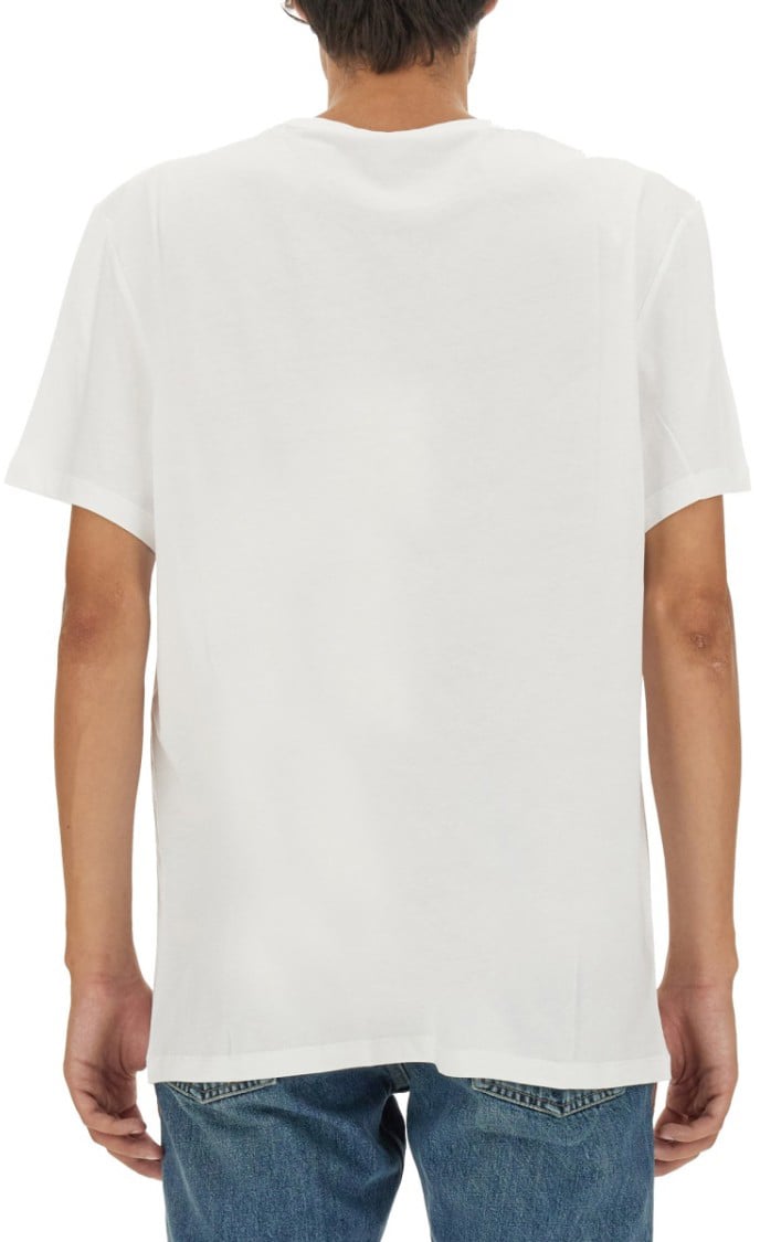 Alexander McQueen Skull Print T-Shirt Wit