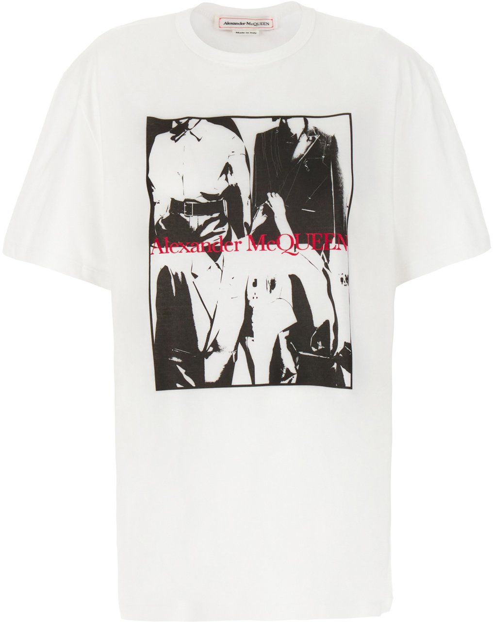Alexander McQueen Alexander McQueen White cotton oversize t-shirt Wit