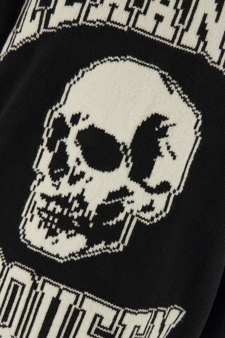 Alexander McQueen Alexander McQueen Black wool blend oversize sweater Zwart