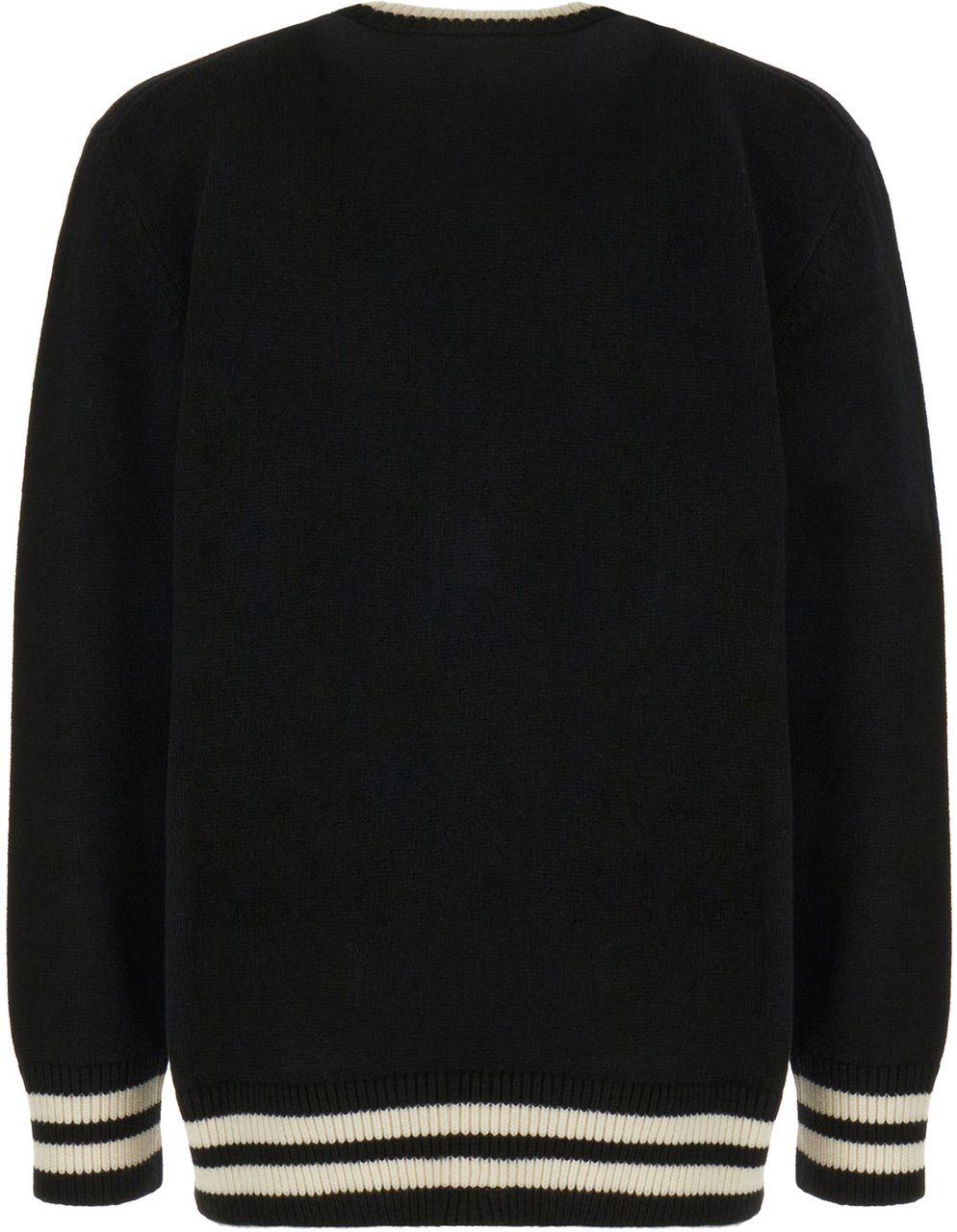 Alexander McQueen Alexander McQueen Black wool blend oversize sweater Zwart