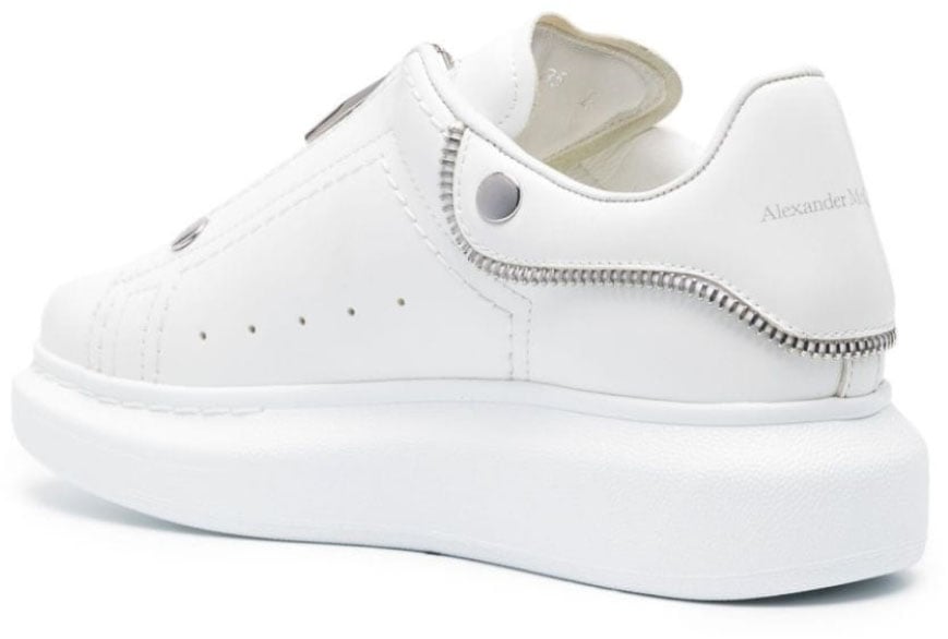 Alexander McQueen Larry Oversize Zip-up Sneakers Wit