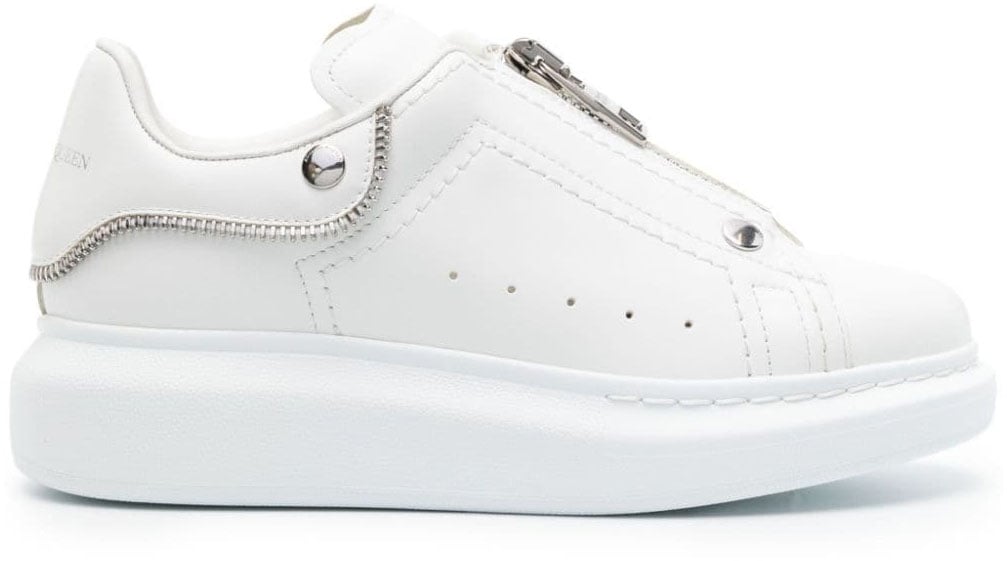 Alexander McQueen Larry Oversize Zip-up Sneakers Wit