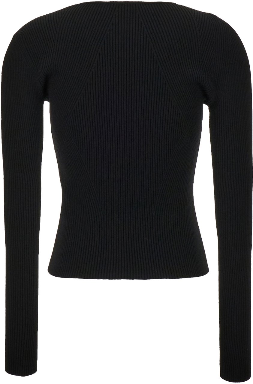 Alexander McQueen Alexander McQueen Black wool blend sweater Zwart