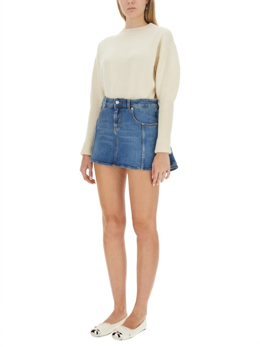Alexander McQueen Wool Jersey. Neutraal