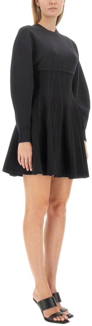 Alexander McQueen Mini Dress Zwart