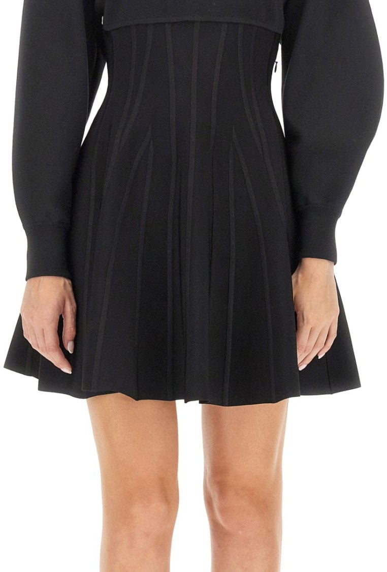 Alexander McQueen Mini Dress Zwart