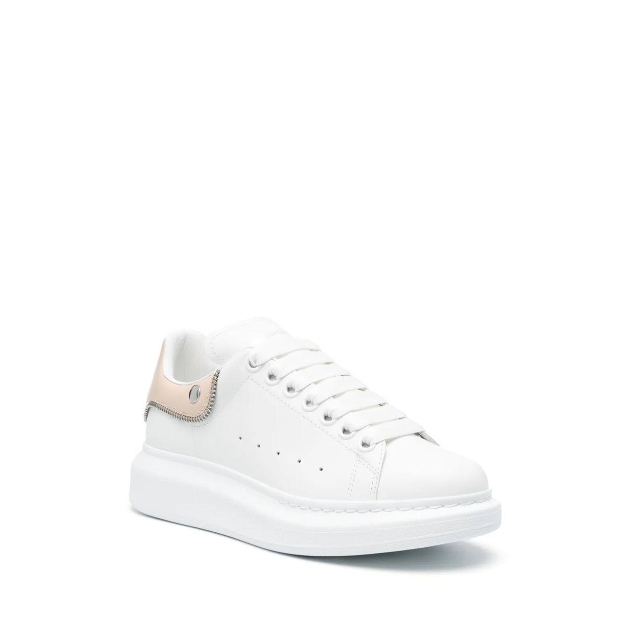 Alexander McQueen Alexander McQueen Oversized Leather Sneakers Wit