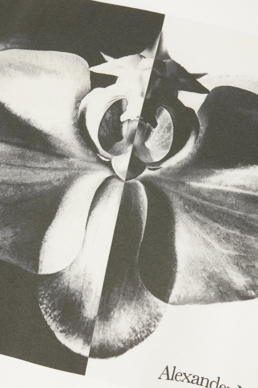 Alexander McQueen Alexander McQueen White cotton oversize t-shirt Wit