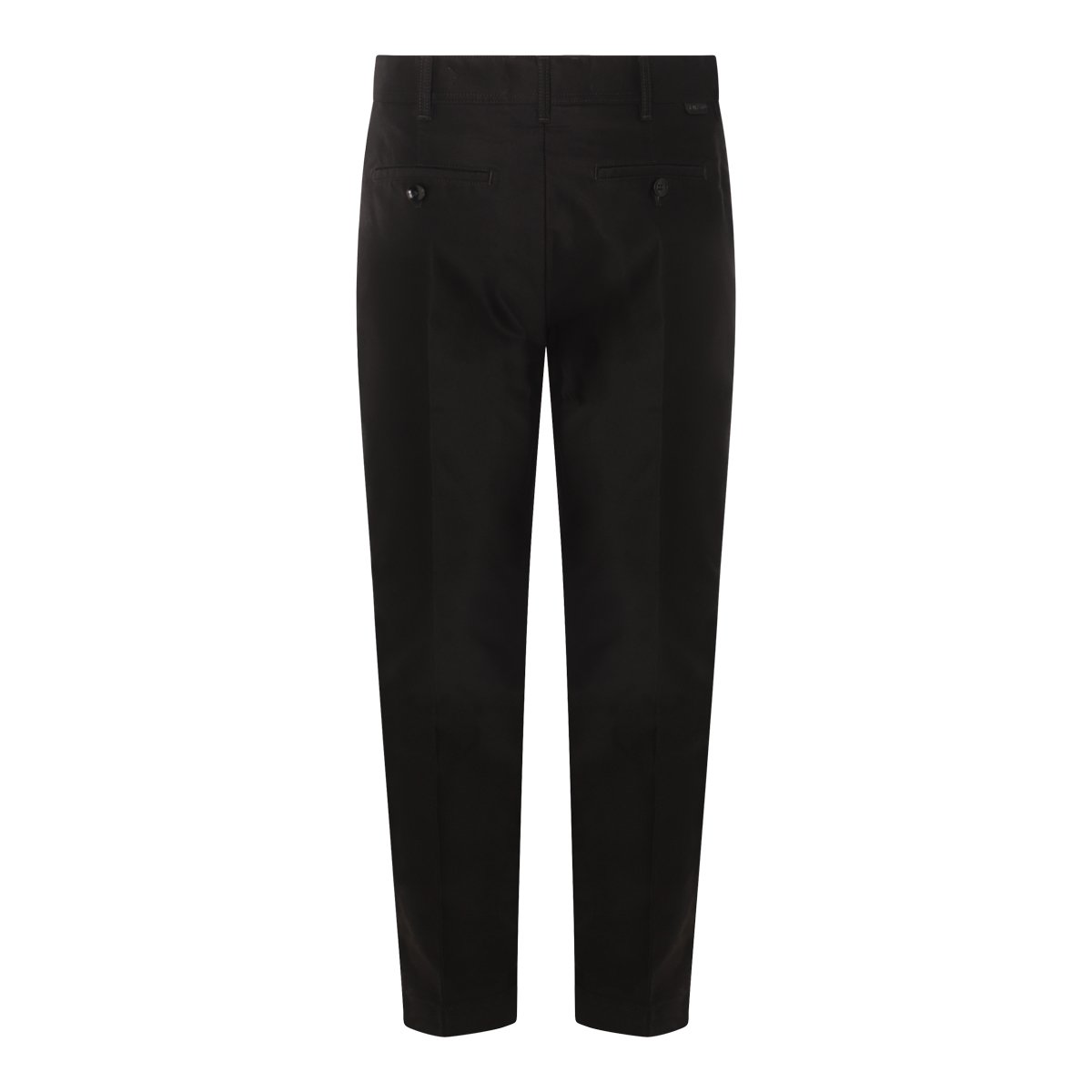 Alexander McQueen Tailored Black Wool Trousers With Structured Design And Functional Pockets Zwart