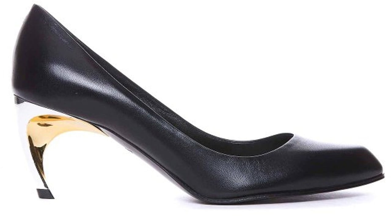 Alexander McQueen Alexander McQueen Armadillo Leather Pumps Zwart