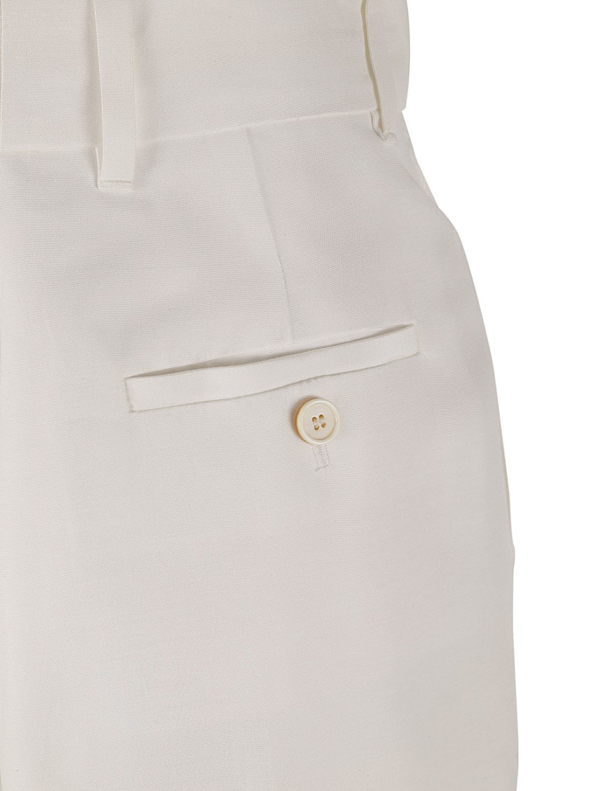 Alexander McQueen Tailored High-Waist Trousers With Silhouette Neutraal