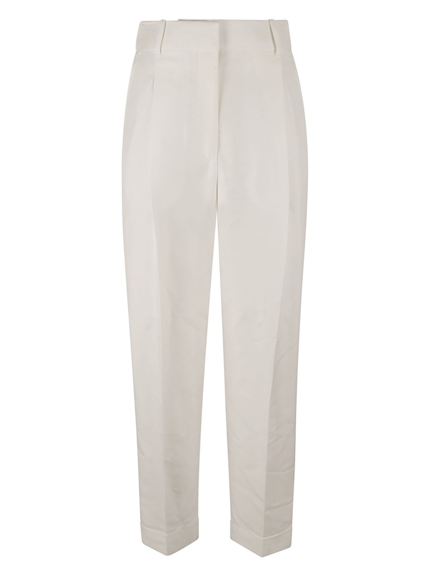 Alexander McQueen Tailored High-Waist Trousers With Silhouette Neutraal