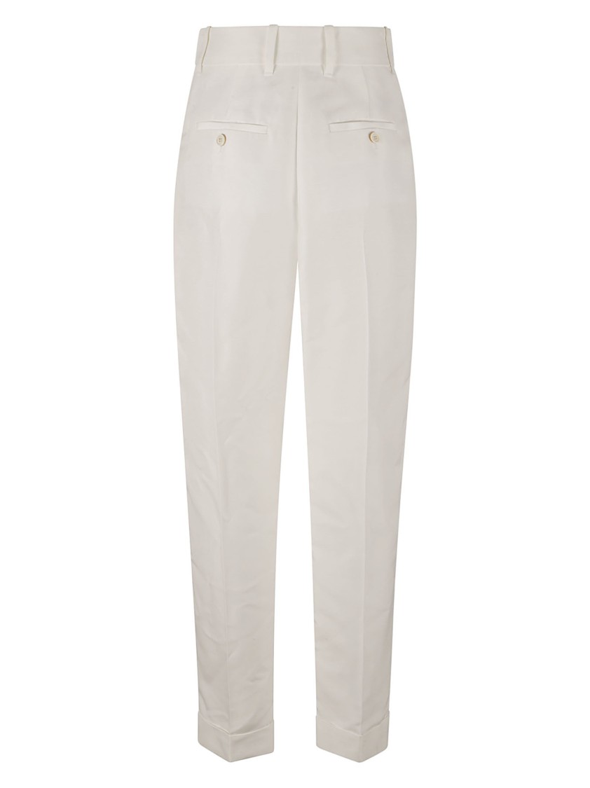 Alexander McQueen Tailored High-Waist Trousers With Silhouette Neutraal