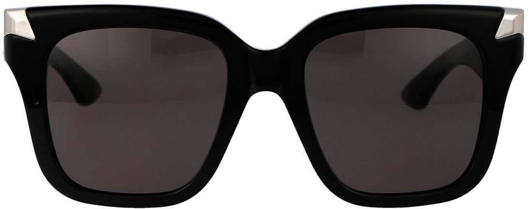 Alexander McQueen Bold Oversized Black Sunglasses Zwart