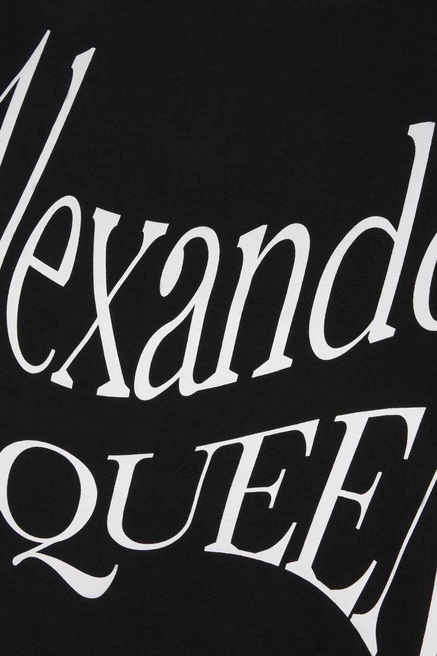 Alexander McQueen Alexander McQueen Black cotton t-shirt Zwart
