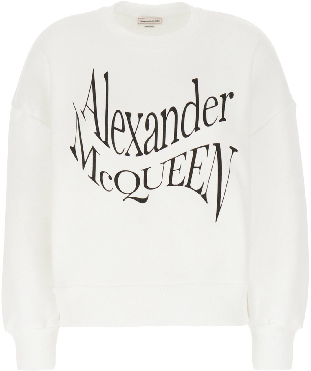 Alexander McQueen Alexander McQueen White cotton oversize sweatshirt Wit