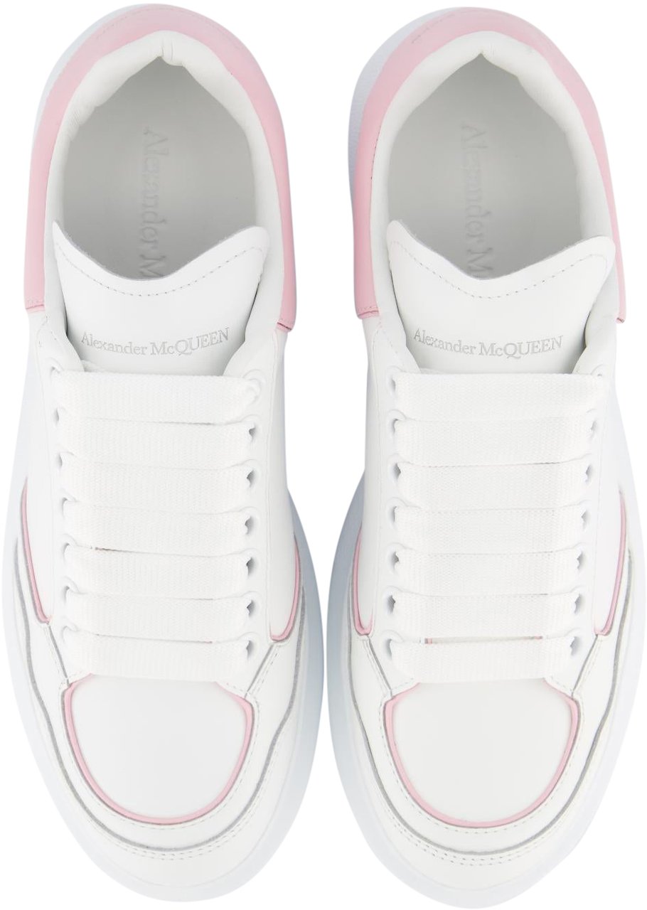 Alexander McQueen Dames Oversized Sneaker Wit/Roze Wit