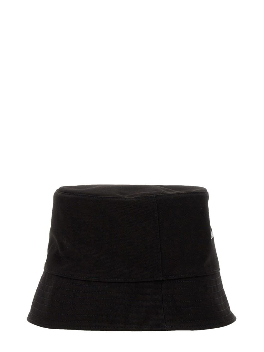 Alexander McQueen Bucket Hat With Logo Zwart