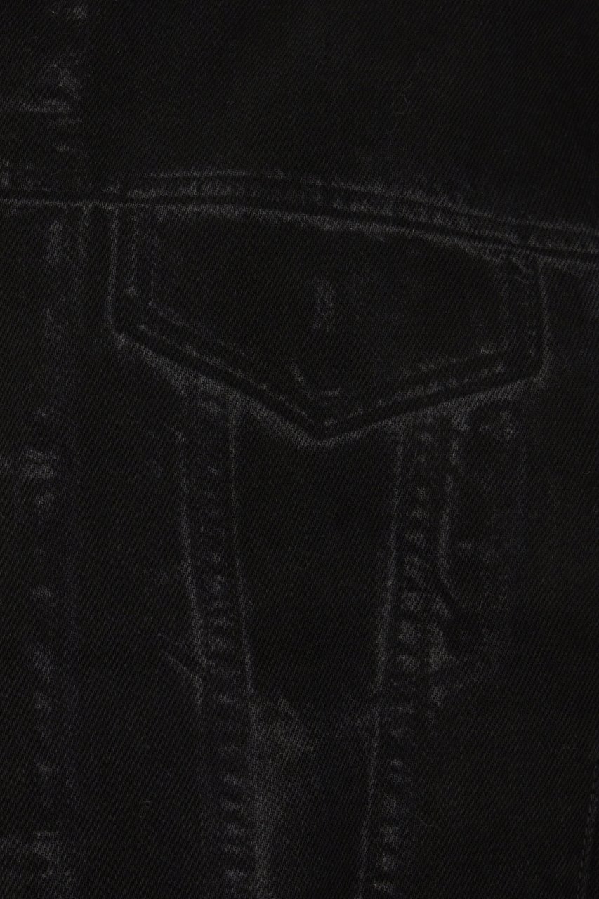 Alexander McQueen Alexander McQueen Black denim padded bomber jacket Zwart