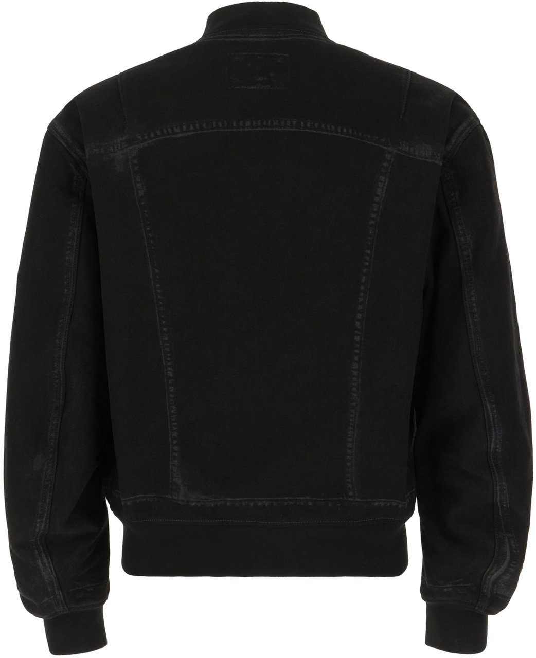 Alexander McQueen Alexander McQueen Black denim padded bomber jacket Zwart