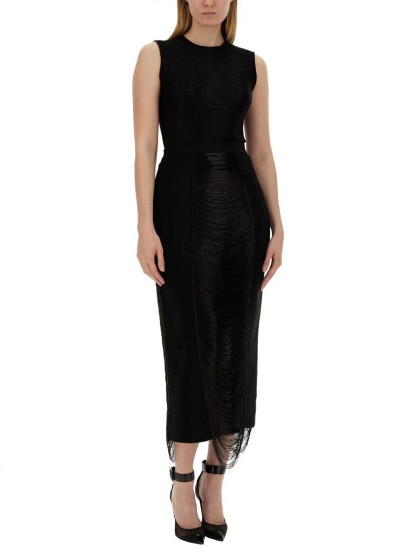 Alexander McQueen Long Skirt Zwart