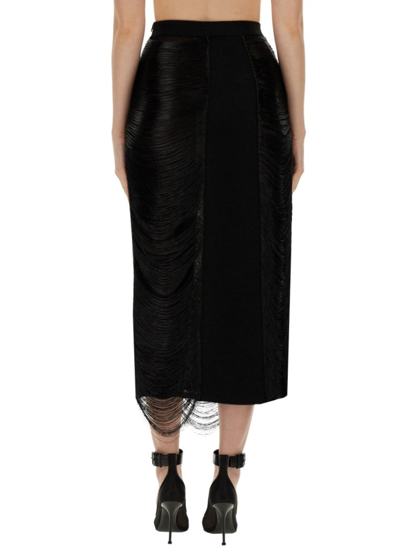 Alexander McQueen Long Skirt Zwart