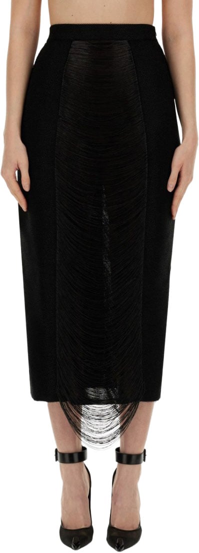 Alexander McQueen Long Skirt Zwart