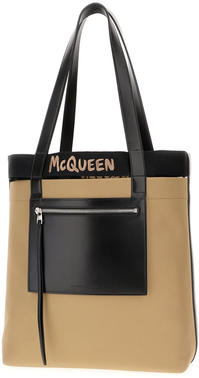 Alexander McQueen Alexander McQueen Beige fabric shopping bag Beige