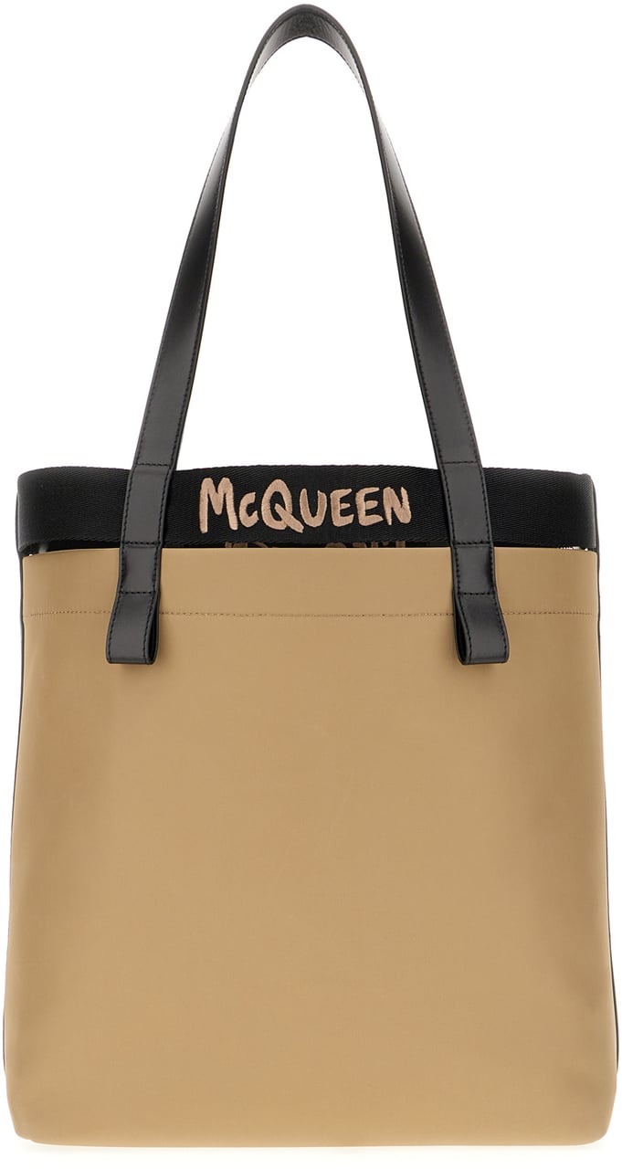 Alexander McQueen Alexander McQueen Beige fabric shopping bag Beige