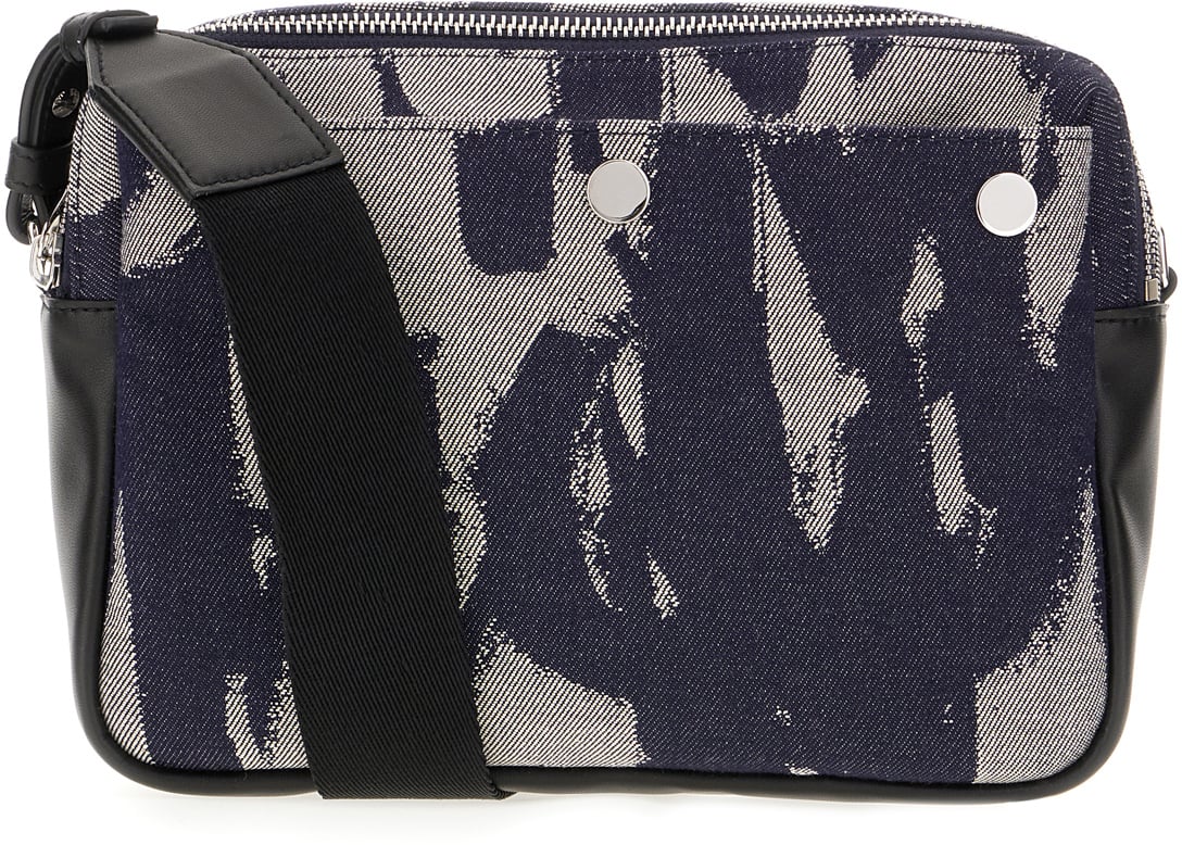 Alexander McQueen Alexander McQueen Printed denim crossbody bag Divers
