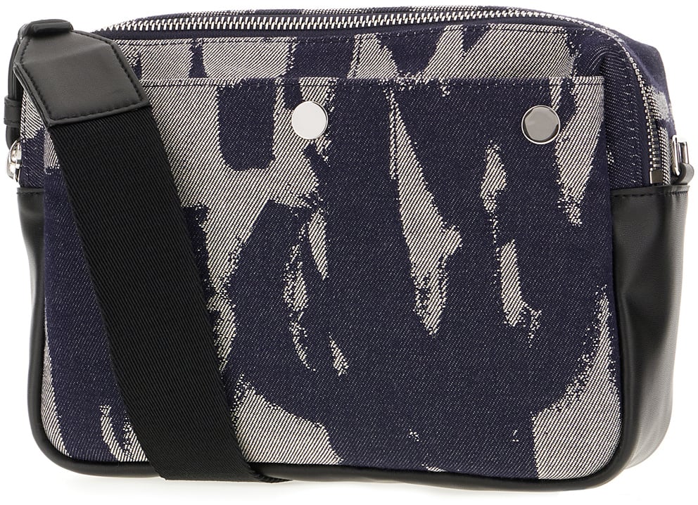 Alexander McQueen Alexander McQueen Printed denim crossbody bag Divers