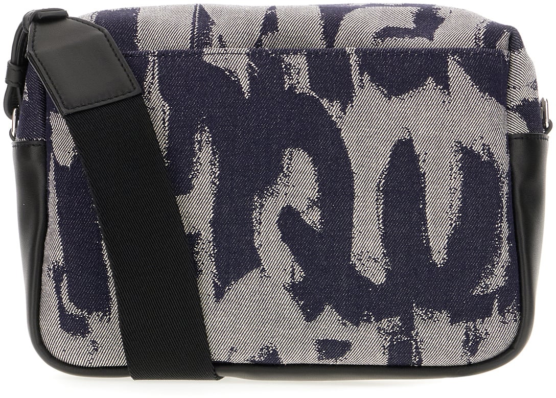 Alexander McQueen Alexander McQueen Printed denim crossbody bag Divers