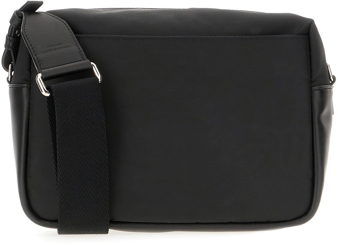 Alexander McQueen Alexander McQueen Black nylon crossbody bag Zwart