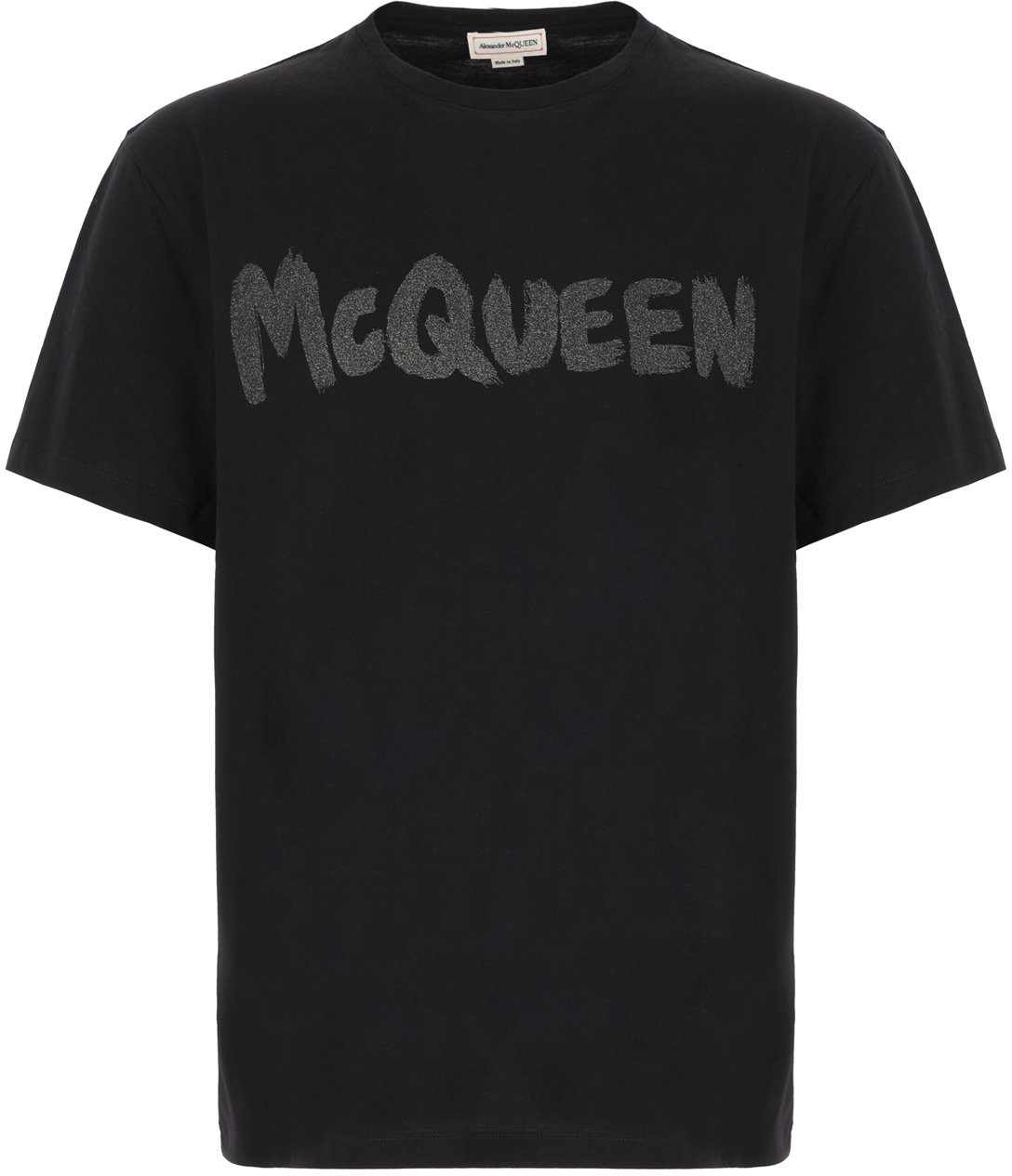 Alexander McQueen Alexander McQueen Black cotton t-shirt Zwart