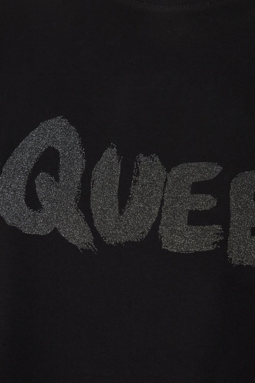 Alexander McQueen Alexander McQueen Black cotton t-shirt Zwart