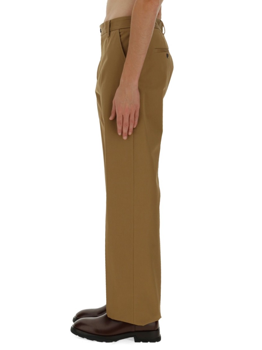 Alexander McQueen Pants With Logo Neutraal