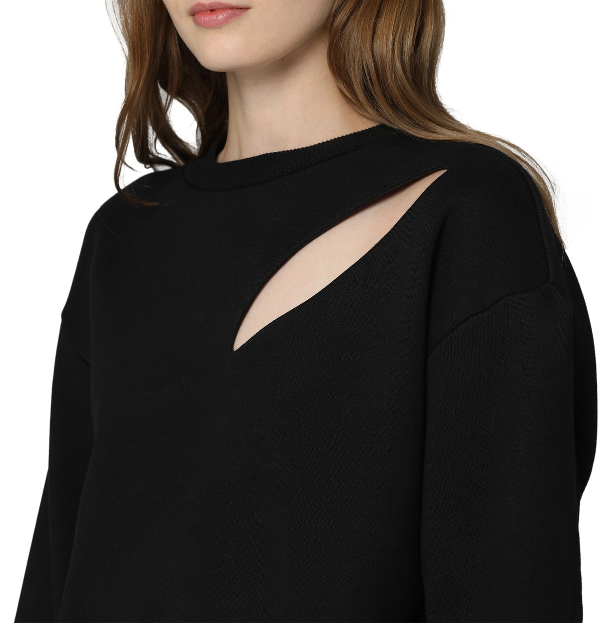 Alexander McQueen Cotton crew-neck sweatshirt Zwart
