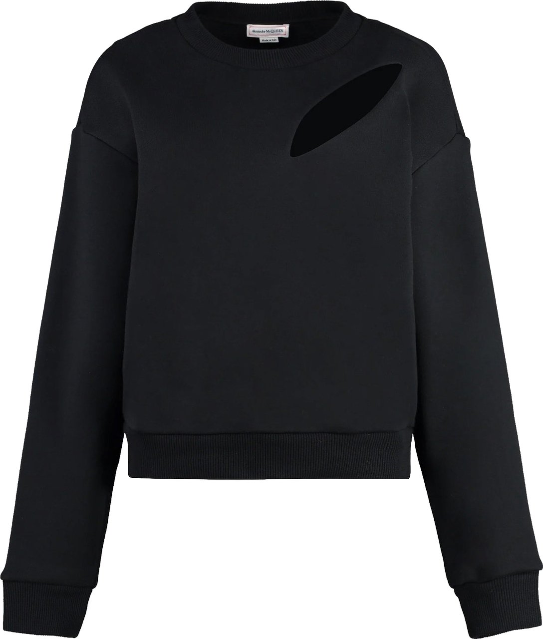 Alexander McQueen Cotton Sweatshirt Zwart