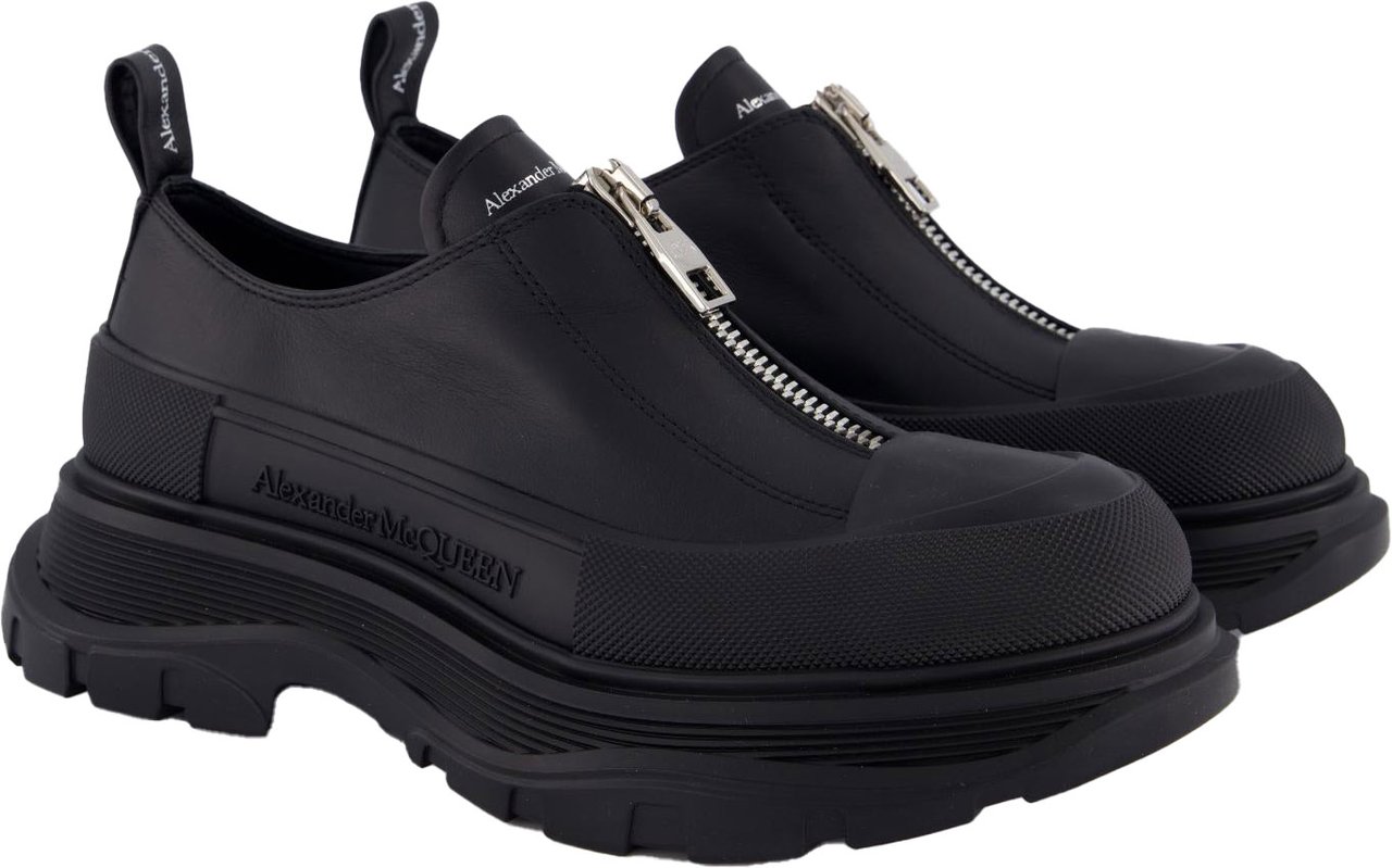 Alexander McQueen Dames Shoe Tread.Le.S.Rub. Box.Do.Ca Zwart