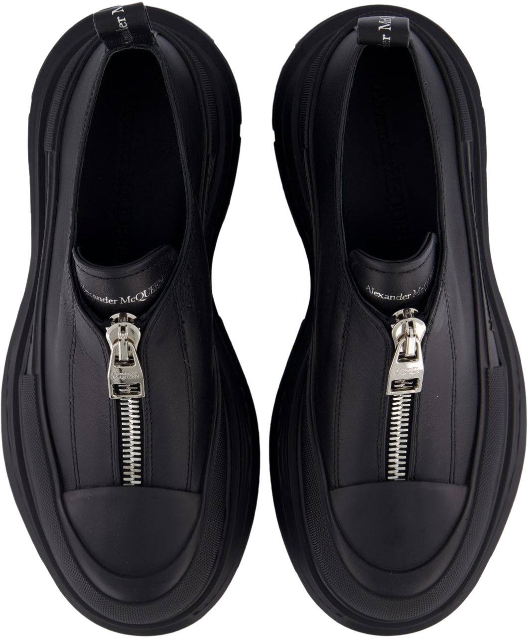 Alexander McQueen Dames Shoe Tread.Le.S.Rub. Box.Do.Ca Zwart
